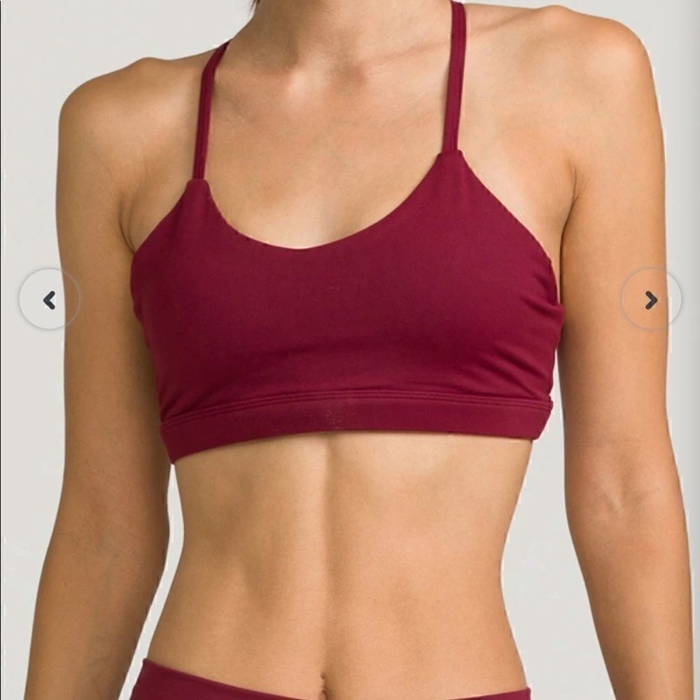 𝅺new IAB MFG Namaste Wine Sport Bra M